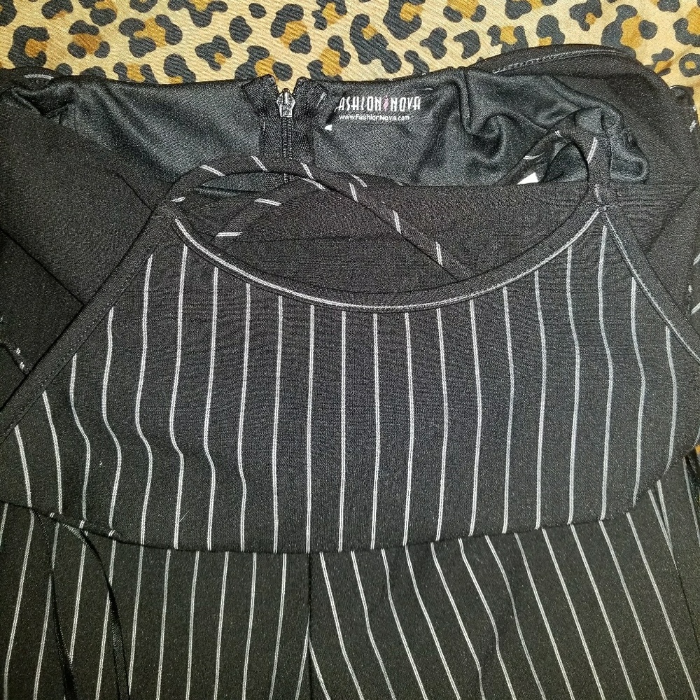 NEW! Fashion Nova Striped Jumpsuit - Picture 1 of 4